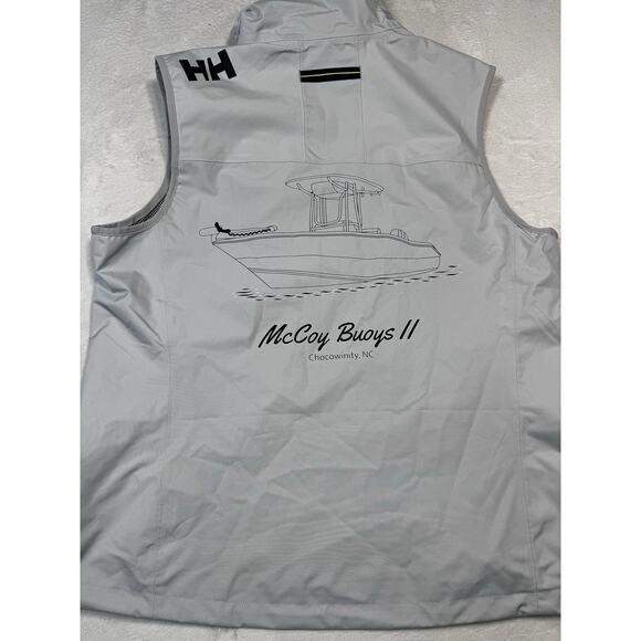 Helly Hansen Crew Vest XL Gray Softshell Windproof Water-Resistant Note-Has Logo - Picture 6 of 12